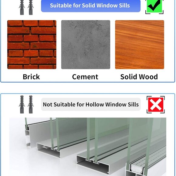 Jeacent Ac Window Air Conditioner Support Bracket Light Duty, Up To 85 - Picture 6 of 7